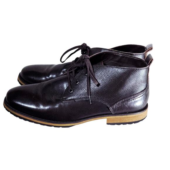 Andrew Marc Marc New York Men’s Leather Chukka Boots Size 11 – Brown Plain Toe main image 4